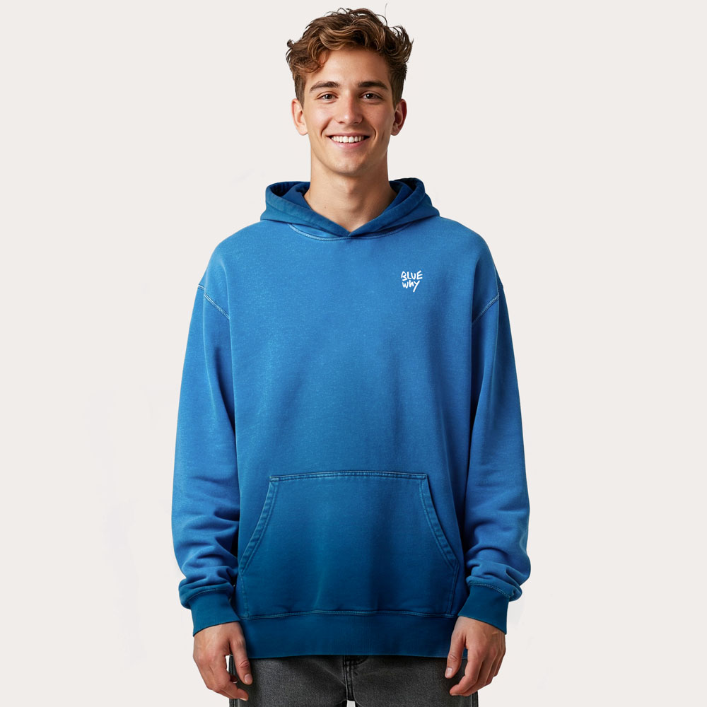 Hoodie surf royal frontal bluewhy